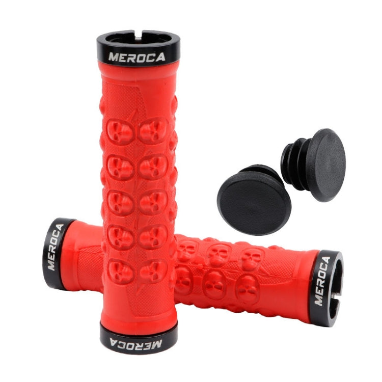 MEROCA Mountain Bike Anti-slip Shock Absorber Riding Grip Cover, Style:, One Side Lock ME38 Black, One Side Lock ME38 Red, One Side Lock ME38 Sky Blue, Bilateral Lock Thread ME15 Black, Bilateral Lock Thread ME15 Red, Bilateral Lock Thread ME15 Green��...