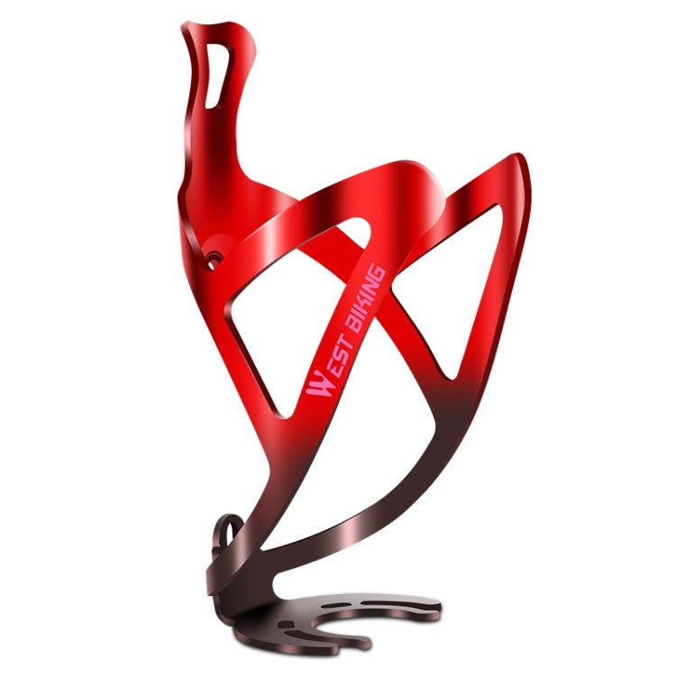 WEST BIKING Bicycle Aluminum Beverage Bottle Holder, Black, Red Black Gradient, Gold Pink Gradient, Green Purple Gradient, Colorful