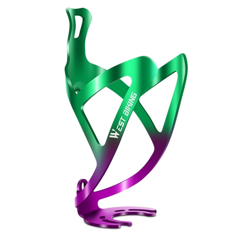 WEST BIKING Bicycle Aluminum Beverage Bottle Holder, Black, Red Black Gradient, Gold Pink Gradient, Green Purple Gradient, Colorful
