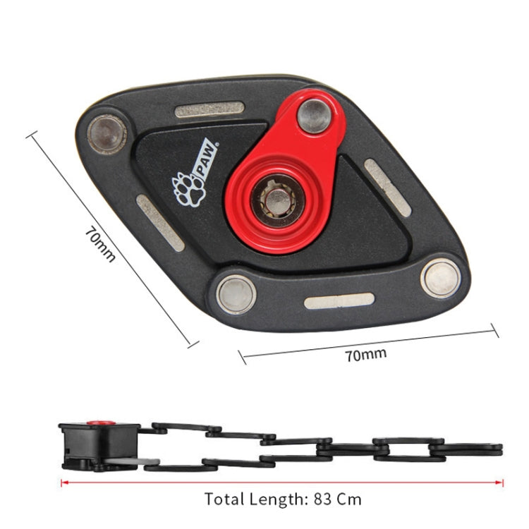 PAW Foldable Bike Lock Anti-theft Bicycle Lock Heavy Duty Chain Cable Padlock, PAW Anti-theft Bicycle Lock