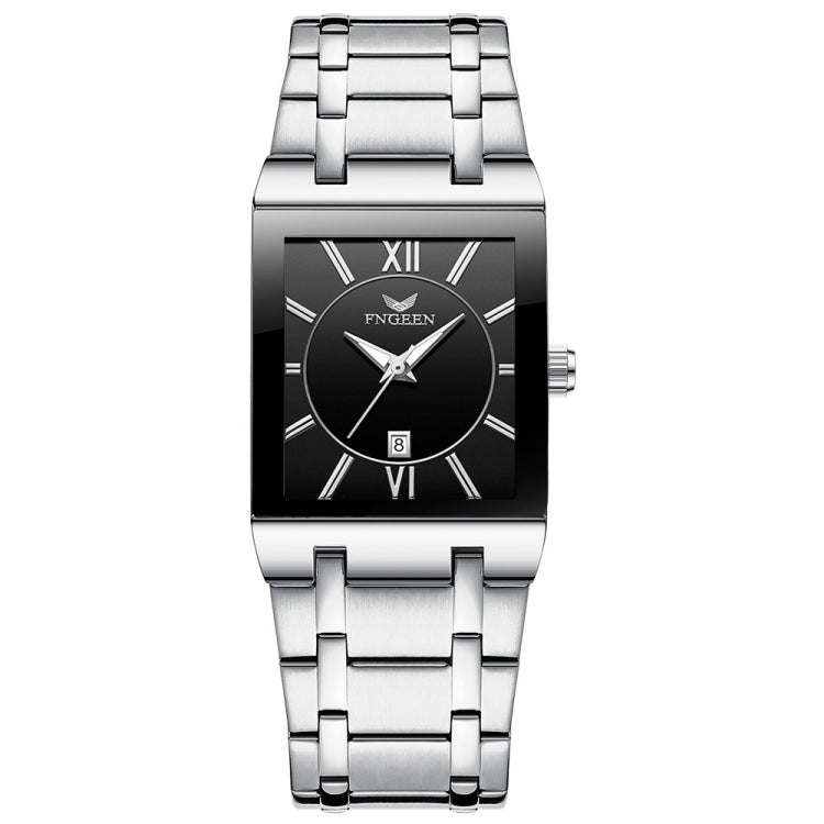 FNGEEN 3627 Waterproof Calendar Men Square Watch, Full Gold Black Surface, Full Gold Gold Surface, Black Belt Rose Shell Black Surface, Black Belt Gold Shell Black Surface, Black Belt Black Shell Black Surface, White Steel White Surface����������������...