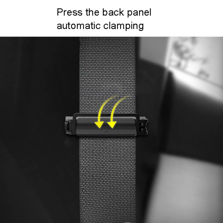 Car Safety Belt Holder Non-Slip Limiter Slack Adjuster, Metal Deep Gray, Metal Red, Metal Silver