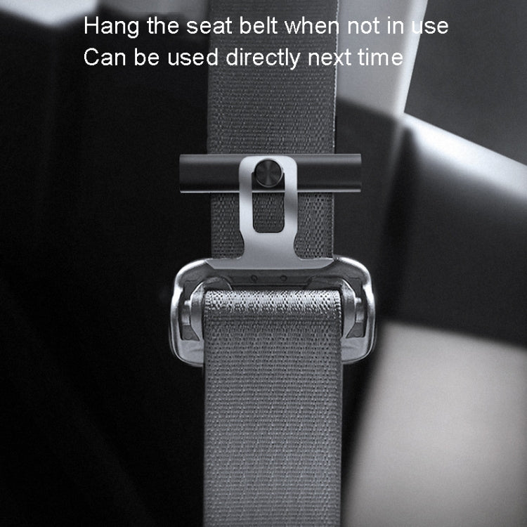 Car Safety Belt Holder Non-Slip Limiter Slack Adjuster, Metal Deep Gray, Metal Red, Metal Silver
