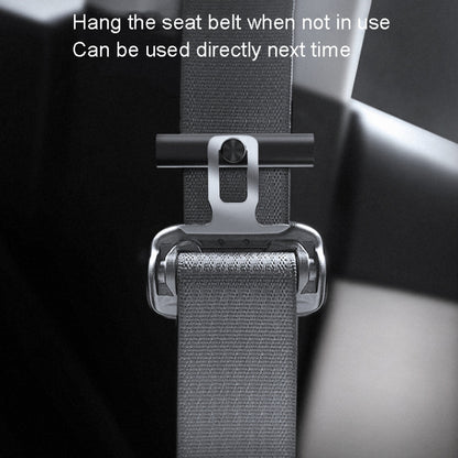 Car Safety Belt Holder Non-Slip Limiter Slack Adjuster, Metal Deep Gray, Metal Red, Metal Silver