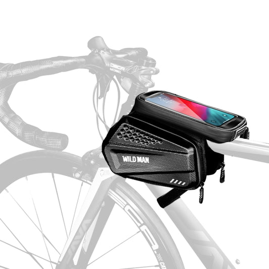 WILD MAN ES6 1.2L Multifunctional Bicycle Front Beam Bag, ES6 (Black)
