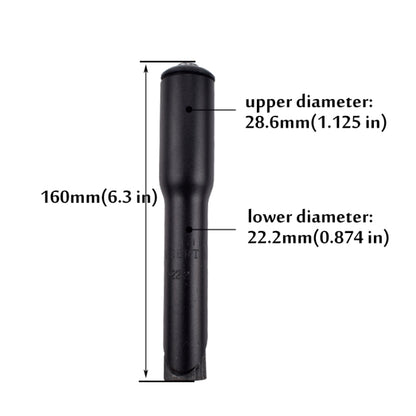 FMFXTR Road Bike Front Fork Stem Modified Height Increaser Handlebar Core Riser, 22.2mm Black, 25.4mm Black, 22.2mm Silver, 25.4mm Silver