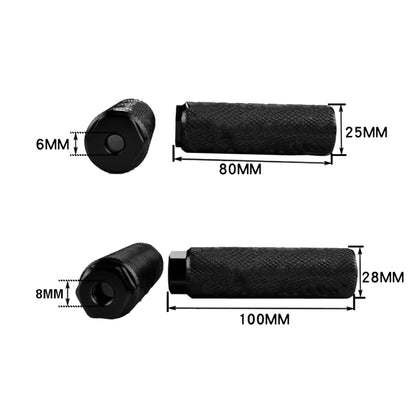 FMFXTR Bicycle Back Seat Foot Pedal Universal Back Rear Post, Red Large Hole Long, Red Small Hole Short, Blue Large Hole Long, Blue Small Hole Short, Green Small Hole Short, Black Large Hole Long, Black Small Hole Short