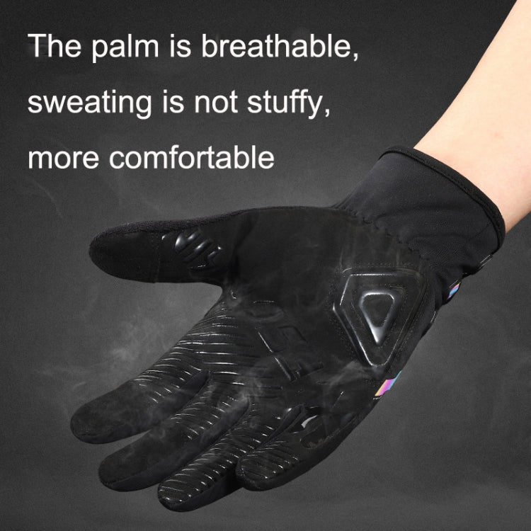 WEST BIKING Cycling Breathable Long Finger Self-locking Gloves with Buckle, M, L, XL, 2XL