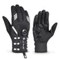WEST BIKING Cycling Breathable Long Finger Self-locking Gloves with Buckle, M, L, XL, 2XL