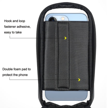 WEST BIKING Bicycle Hard Shell Front Beam Bag Mobile Phone Touch Screen Saddle Bag