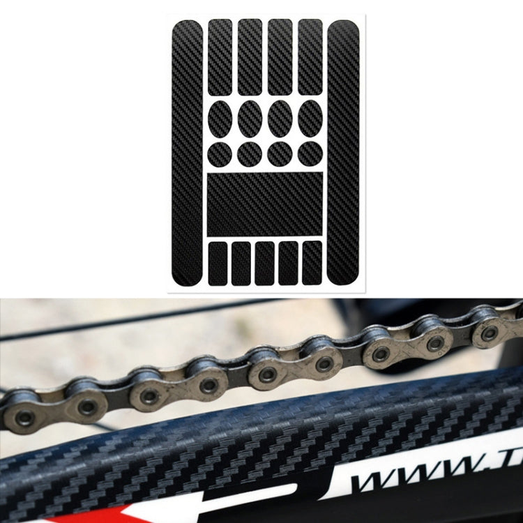 FMFXTR Bicycle Protection Chain Sticker Front Fork Protective Film, Color: Carbon Fiber, Carbon Fiber, Matt Color, Transparent