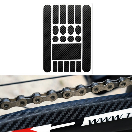 FMFXTR Bicycle Protection Chain Sticker Front Fork Protective Film, Color: Carbon Fiber, Carbon Fiber, Matt Color, Transparent