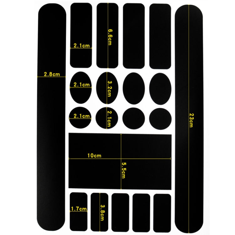 FMFXTR Bicycle Protection Chain Sticker Front Fork Protective Film, Color: Carbon Fiber, Carbon Fiber, Matt Color, Transparent
