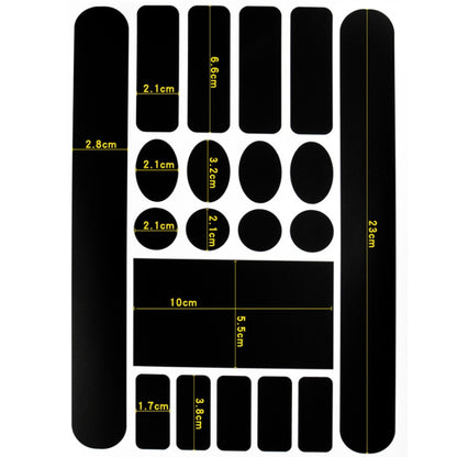 FMFXTR Bicycle Protection Chain Sticker Front Fork Protective Film, Color: Carbon Fiber, Carbon Fiber, Matt Color, Transparent