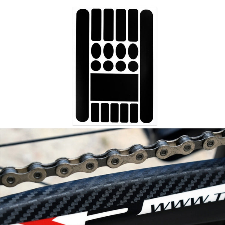 FMFXTR Bicycle Protection Chain Sticker Front Fork Protective Film, Color: Carbon Fiber, Carbon Fiber, Matt Color, Transparent