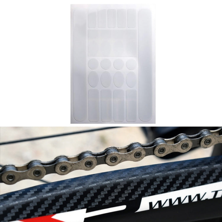 FMFXTR Bicycle Protection Chain Sticker Front Fork Protective Film, Color: Carbon Fiber, Carbon Fiber, Matt Color, Transparent