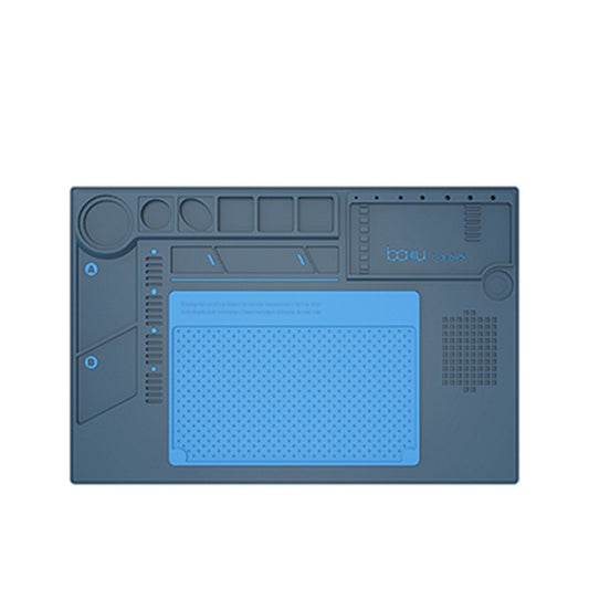 BAKU BA-695  2 in 1 TPR+Silicone Computer Phone Repair Desk Mat Heat Resistant Insulation Mat, BAKU BA-695