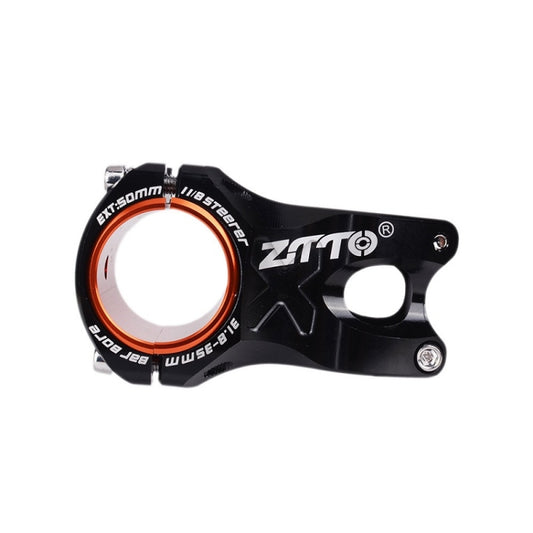 ZTTO Bicycle Handlebar Hollow 0 Degree Short Riser, Black, Red, Purple, Green, Gold