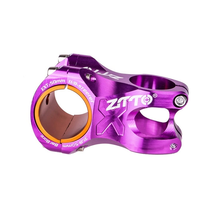 ZTTO Bicycle Handlebar Hollow 0 Degree Short Riser, Black, Red, Purple, Green, Gold