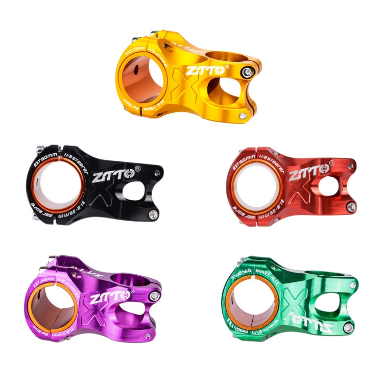 ZTTO Bicycle Handlebar Hollow 0 Degree Short Riser, Black, Red, Purple, Green, Gold