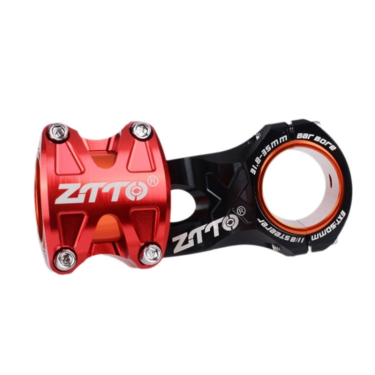 ZTTO Bicycle Handlebar Hollow 0 Degree Short Riser, Black, Red, Purple, Green, Gold