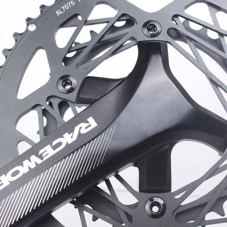 RACEWORK RKRFA Road Bike Aluminum Alloy 22-speed Crankset, Spec:, 50-34T without BB, 53-39T without BB, 50-34T with BB, 53-39T with BB