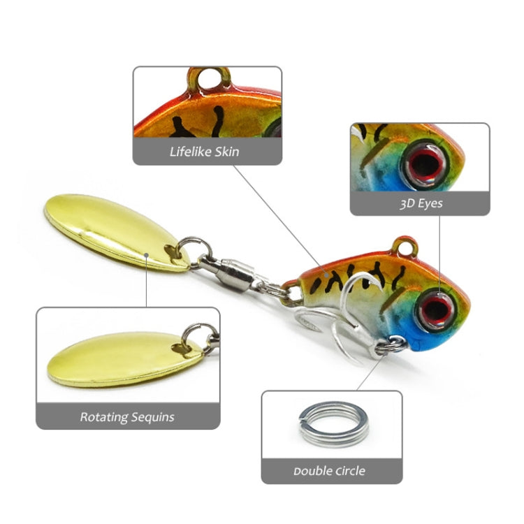 HENG JIA Distant Rotation Sequin VIB Fake Bait, 9g, 13g, 16g, 22g