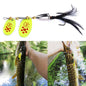 HENGJIA SP304 6.5cm 13g Feather Hook Rotating Sequin Road Lure Bait, SP304 Yellow, SP304 Orange Red, SP304 Black