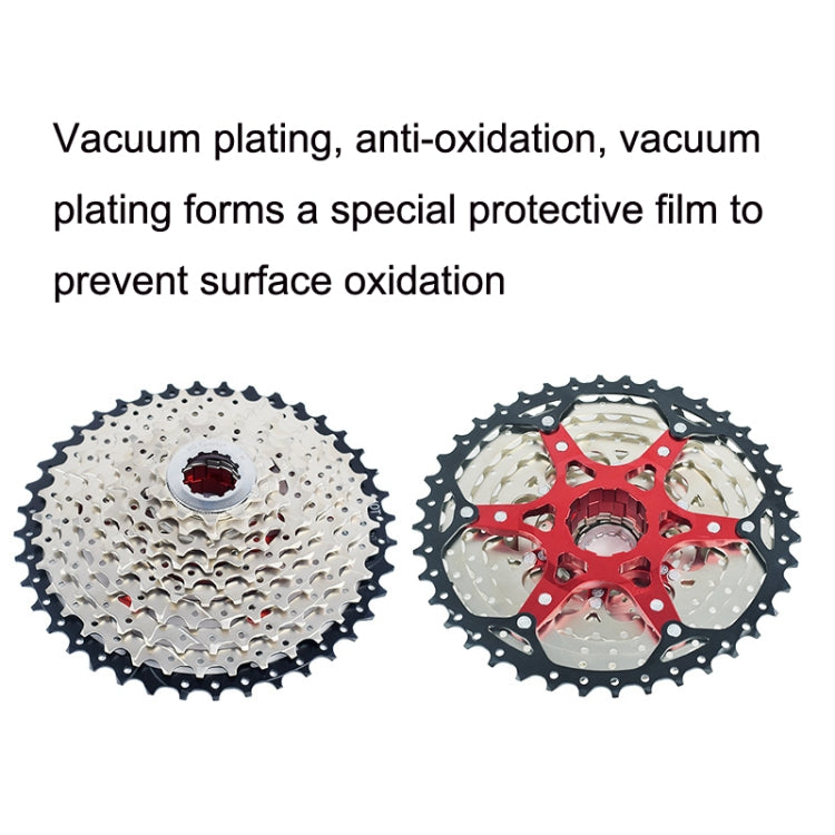 VG Sports Split Mountain Bike Lightweight Cassette Flywheel, Style:, 10 Speed 40T (Silver), 10 Speed 42T (Silver), 11 Speed 40T (Silver), 11 Speed 42T (Silver), 11 Speed 46T (Silver), 11 Sspeed 50T (Silver), 12 Speed 50T (Silver), 9 Speed 42T (Silver)�...