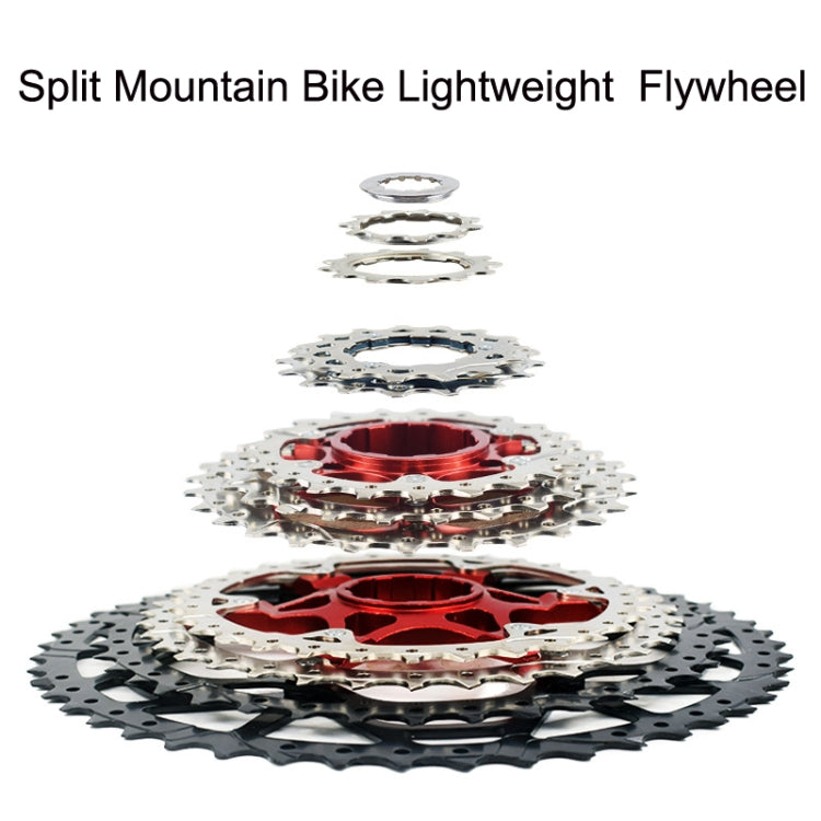 VG Sports Split Mountain Bike Lightweight Cassette Flywheel, Style:, 10 Speed 40T (Silver), 10 Speed 42T (Silver), 11 Speed 40T (Silver), 11 Speed 42T (Silver), 11 Speed 46T (Silver), 11 Sspeed 50T (Silver), 12 Speed 50T (Silver), 9 Speed 42T (Silver)�...
