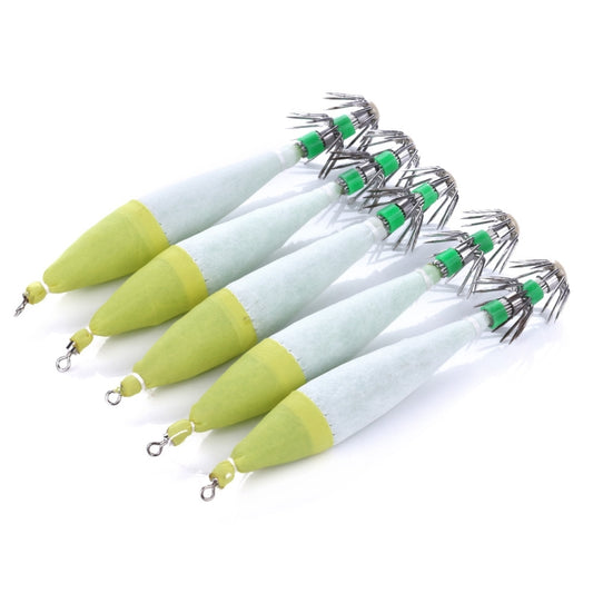5 PCS / Bag HENGJIA SJ001 Luminous Explosion Squid Hook Deep Sea Fishing Fake Bait, SJ001 (3), SJ001 (4), SJ001 (5), SJ001 (1), SJ001 (2)