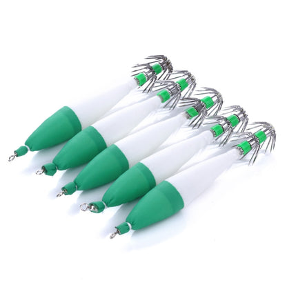 5 PCS / Bag HENGJIA SJ001 Luminous Explosion Squid Hook Deep Sea Fishing Fake Bait, SJ001 (3), SJ001 (4), SJ001 (5), SJ001 (1), SJ001 (2)
