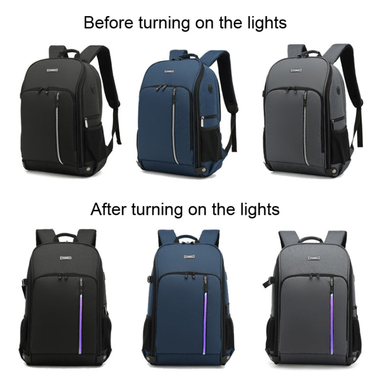 TONO LED Light SLR Digital Camera Backpack With USB Port