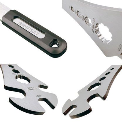 BIKERRSAY Multifunctional Extended Bicycle Pedal Wrench, BT034S