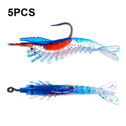 HENGJIA SO077 6cm 3g Lead Wrapped Shrimp Soft Lure Sea Bass Fake Lure, SO077 3, SO077 4, SO077 1, SO077 2