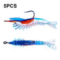 HENGJIA SO077 6cm 3g Lead Wrapped Shrimp Soft Lure Sea Bass Fake Lure, SO077 3, SO077 4, SO077 1, SO077 2