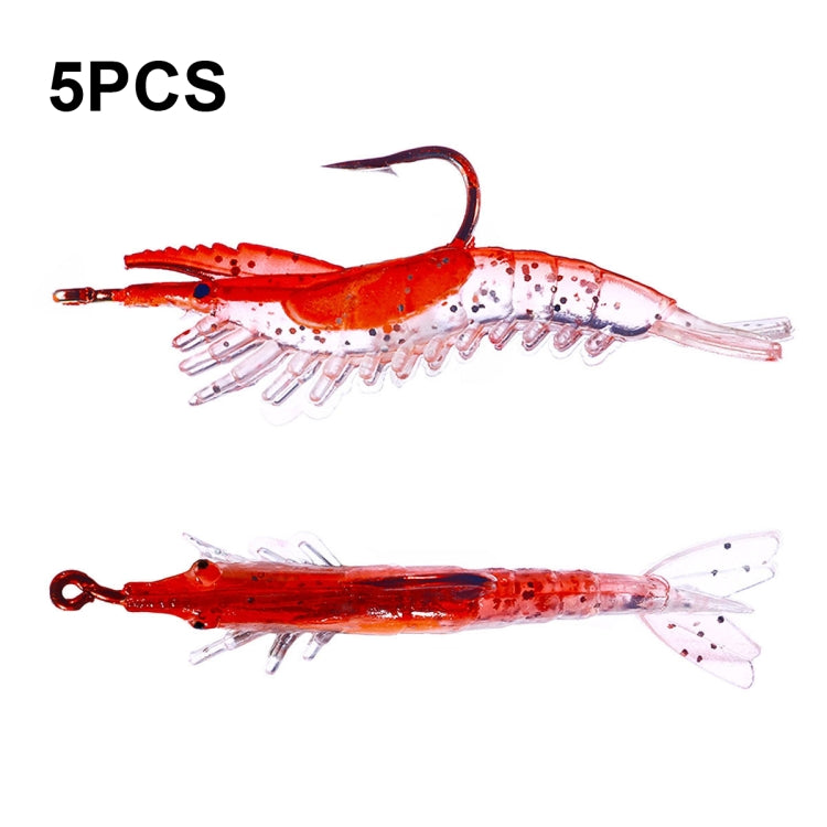 HENGJIA SO077 6cm 3g Lead Wrapped Shrimp Soft Lure Sea Bass Fake Lure, SO077 3, SO077 4, SO077 1, SO077 2