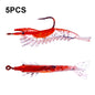 HENGJIA SO077 6cm 3g Lead Wrapped Shrimp Soft Lure Sea Bass Fake Lure, SO077 3, SO077 4, SO077 1, SO077 2