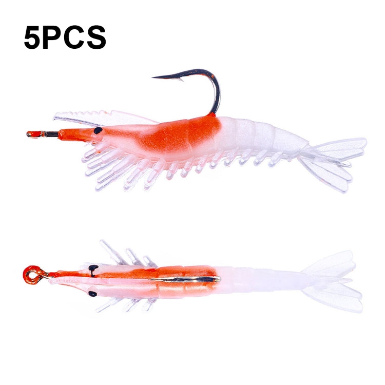 HENGJIA SO077 6cm 3g Lead Wrapped Shrimp Soft Lure Sea Bass Fake Lure, SO077 3, SO077 4, SO077 1, SO077 2