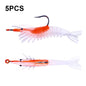 HENGJIA SO077 6cm 3g Lead Wrapped Shrimp Soft Lure Sea Bass Fake Lure, SO077 3, SO077 4, SO077 1, SO077 2