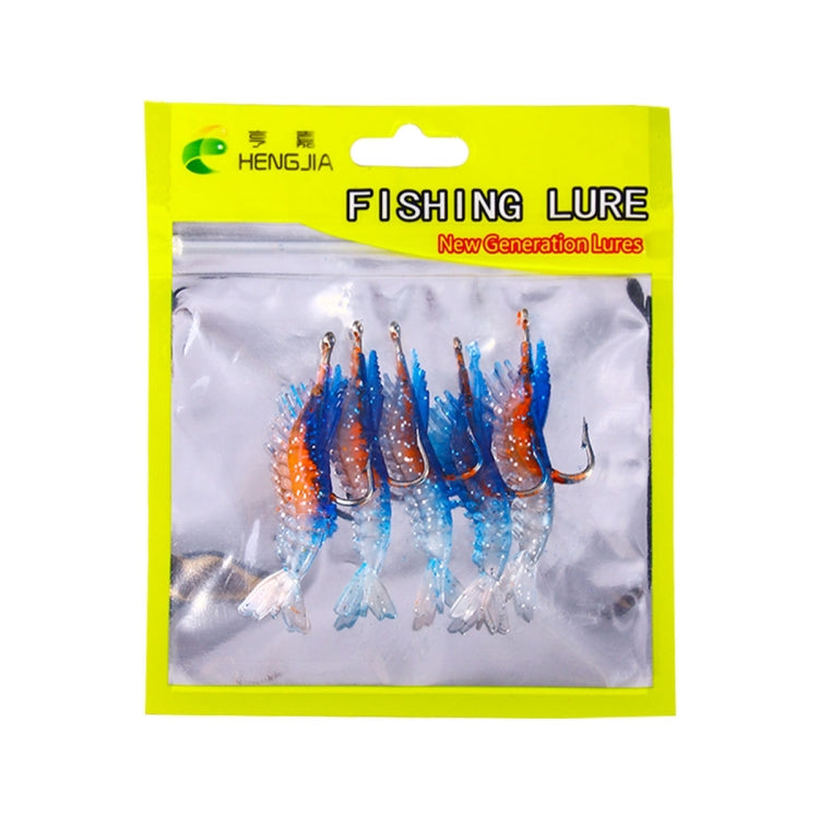 HENGJIA SO077 6cm 3g Lead Wrapped Shrimp Soft Lure Sea Bass Fake Lure, SO077 3, SO077 4, SO077 1, SO077 2