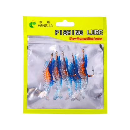 HENGJIA SO077 6cm 3g Lead Wrapped Shrimp Soft Lure Sea Bass Fake Lure, SO077 3, SO077 4, SO077 1, SO077 2