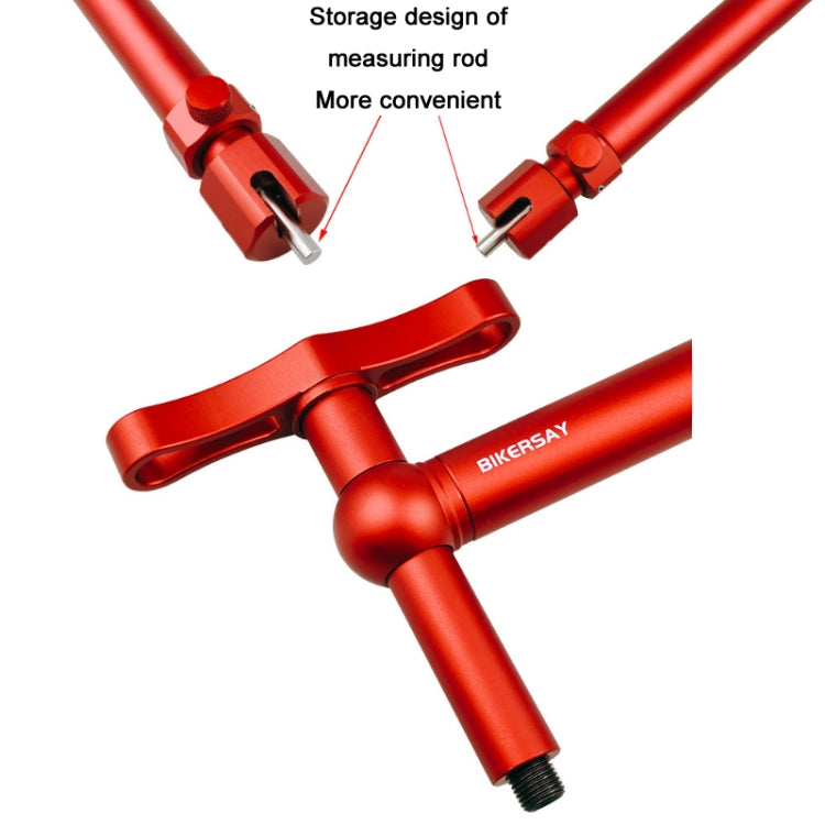 BIKERSAY Bicycle Wheelset Rear Change Lug Tail Hook Correction Tool, BT053S Red, BT053S Black