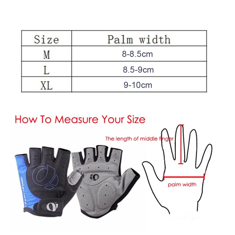 YIZIMI Anti-shock Half-finger Gloves Cycling Silicone Short Finger Gloves, S, M, L, XL