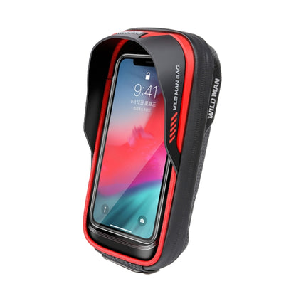 WILD MAN ES16 0.5L EVA Hard Shell Waterproof Touch Screen Bicycle Handlebar Bag, ES16 (Grey), ES16 (Blue), ES16 (Red), ES16 (Black)