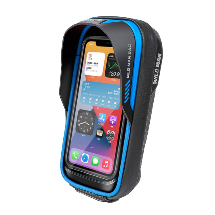 WILD MAN ES16 0.5L EVA Hard Shell Waterproof Touch Screen Bicycle Handlebar Bag, ES16 (Grey), ES16 (Blue), ES16 (Red), ES16 (Black)