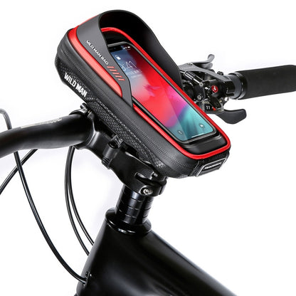WILD MAN ES16 0.5L EVA Hard Shell Waterproof Touch Screen Bicycle Handlebar Bag, ES16 (Grey), ES16 (Blue), ES16 (Red), ES16 (Black)