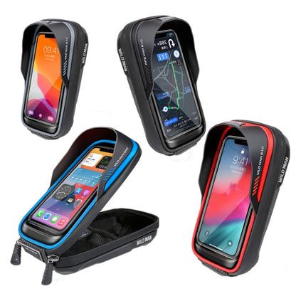 WILD MAN ES16 0.5L EVA Hard Shell Waterproof Touch Screen Bicycle Handlebar Bag, ES16 (Grey), ES16 (Blue), ES16 (Red), ES16 (Black)