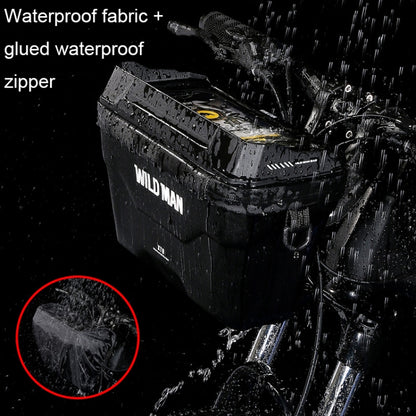 WILD MAN XT8 3L Bicycle EVA Hard Shell Touch Screen Waterproof Head Bag, XT8