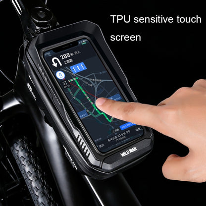 WILD MAN XT2 1L Bicycle EVA Hard Shell Waterproof Phone Touch Screen Beam Bag, XT2(Twill), XT2(Solar)